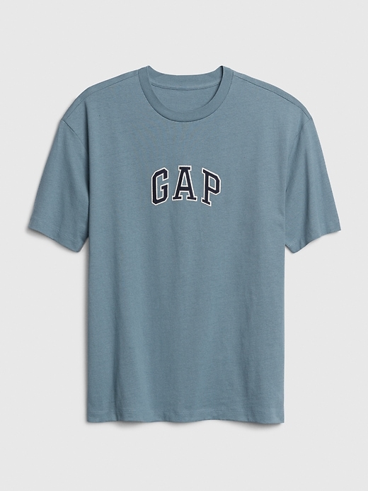 L'image numéro 6 présente T-shirt ras du cou à logo Gap