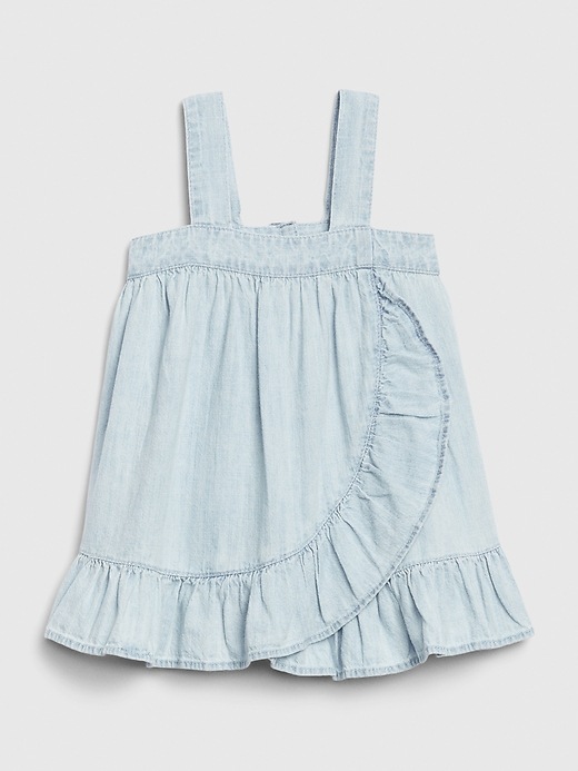 Image number 1 showing, Baby Denim Ruffle Dress