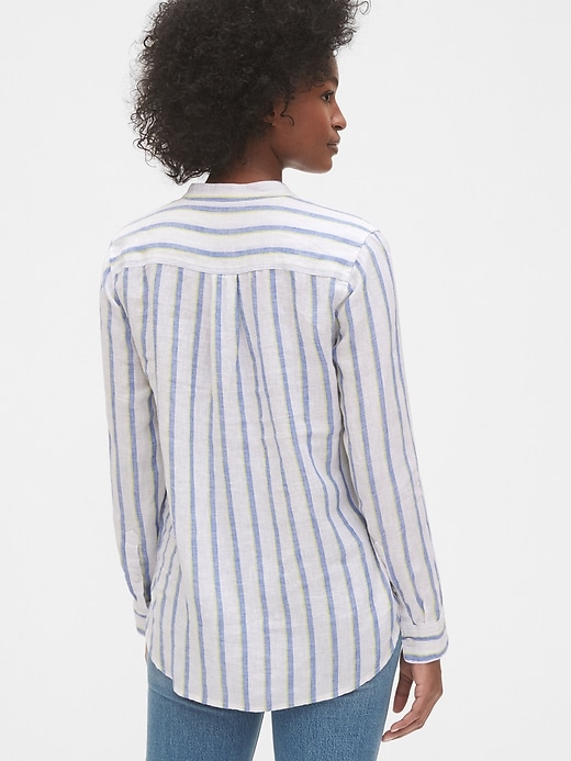 Image number 2 showing, Popover Pocket Shirt in Linen