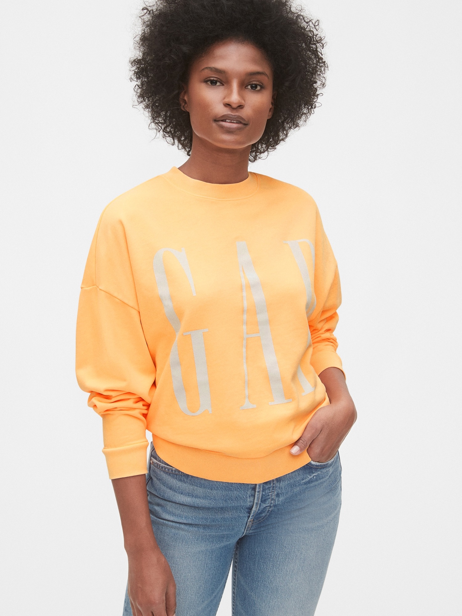 Pull délavé à col ras-du-cou Disney Lilo & Stitch - Gris