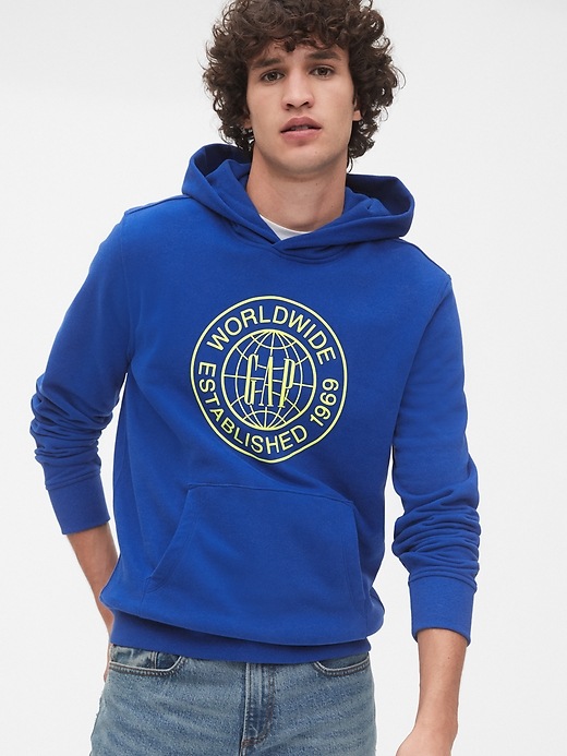 Image number 1 showing, Graphic Hoodie in French Terry