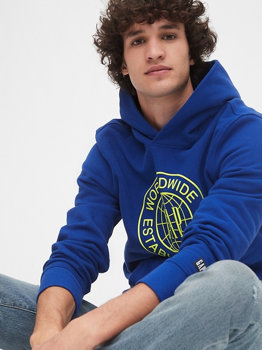 Image number 5 showing, Graphic Hoodie in French Terry