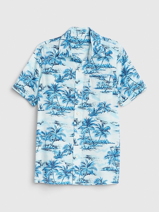 View large product image 1 of 1. Kids Hawaiian Button-Down Shirt