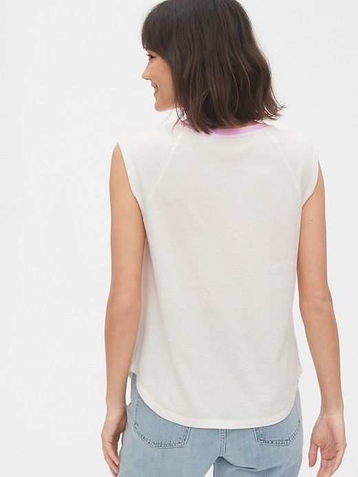 Image number 2 showing, Sleeveless Raglan T-Shirt