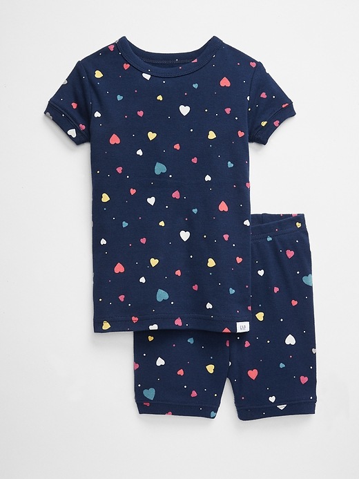 L'image numéro 1 présente Pyjama court à motif de cœur pour tout-petit