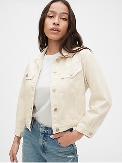gap cropped jean jacket