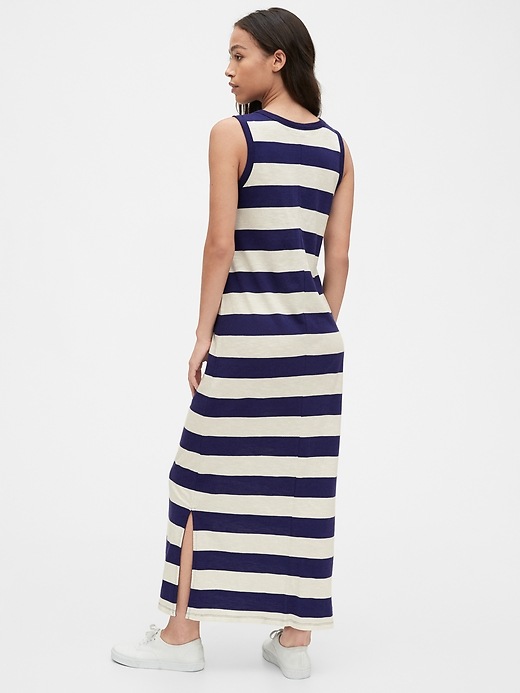 Image number 2 showing, Sleeveless Maxi Dress in Modal-Cotton
