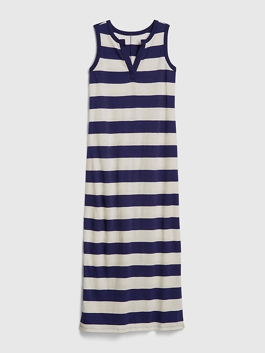 Image number 5 showing, Sleeveless Maxi Dress in Modal-Cotton