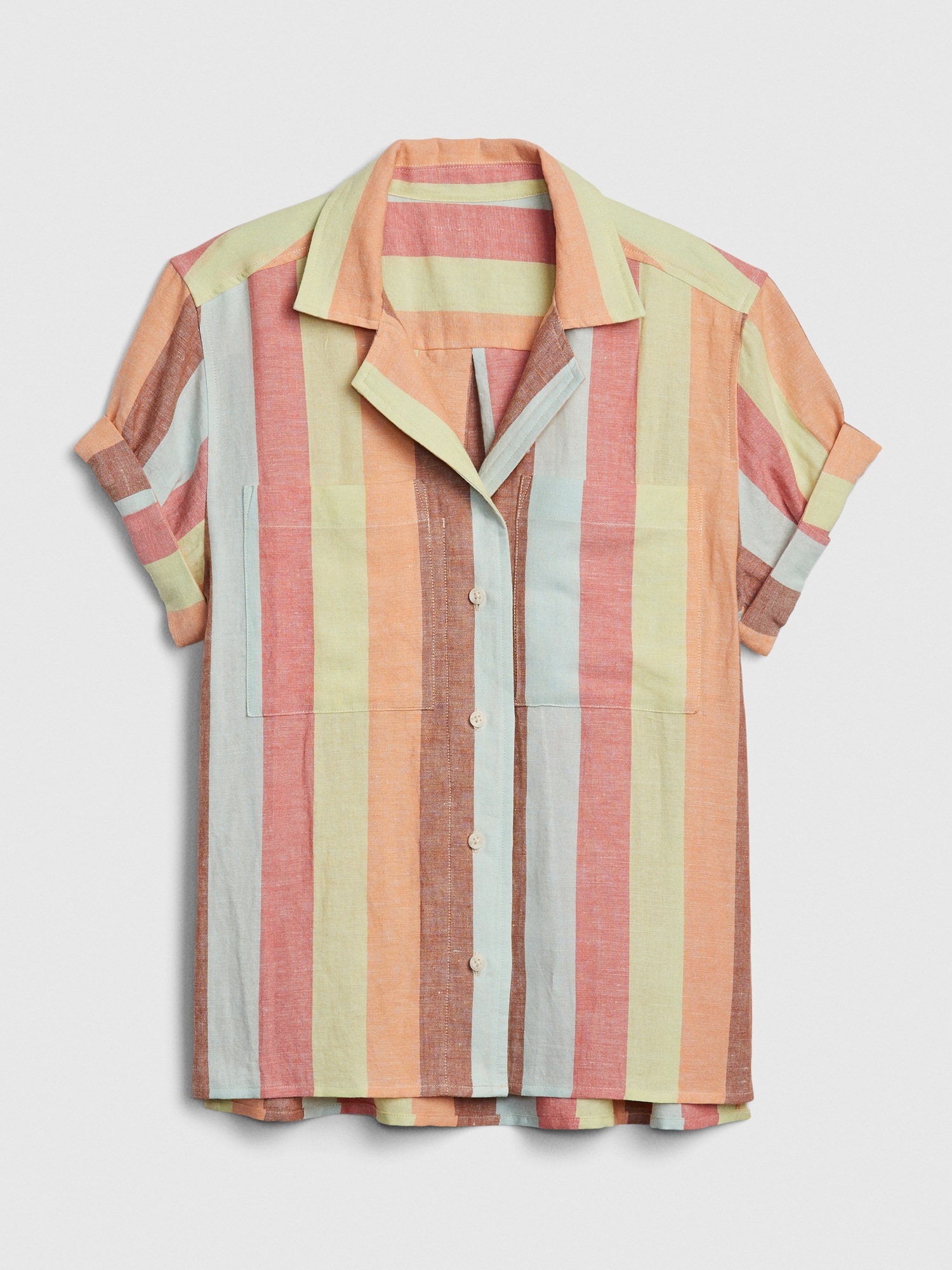 Stripe Shirt in Linen-Cotton | Gap