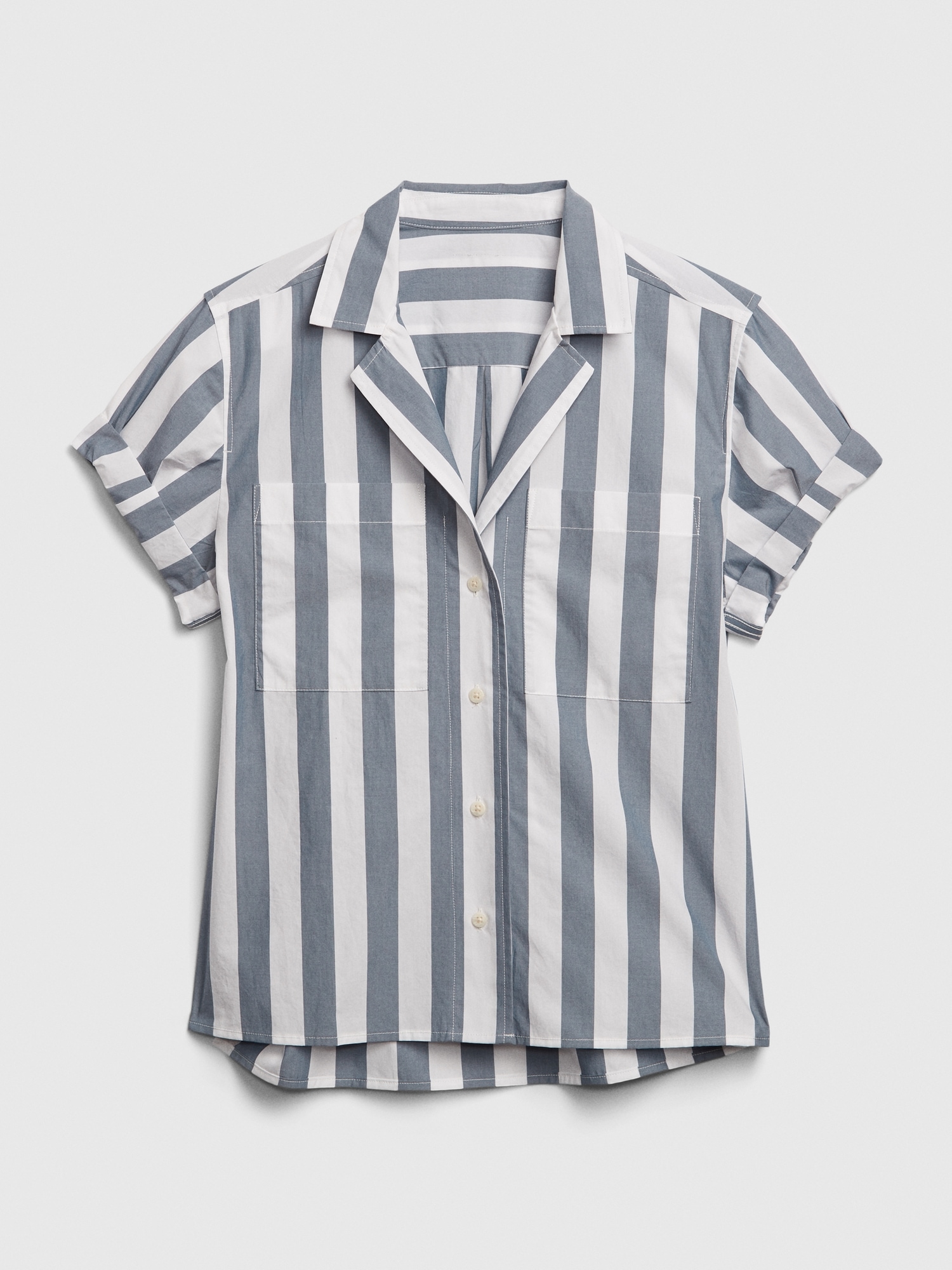 Stripe Shirt in Poplin