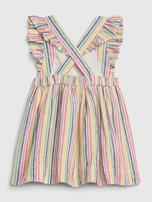 Image number 2 showing, Baby Apron Striped Dress