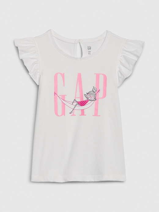 View large product image 1 of 1. Toddler Bea Gap Flutter T-Shirt