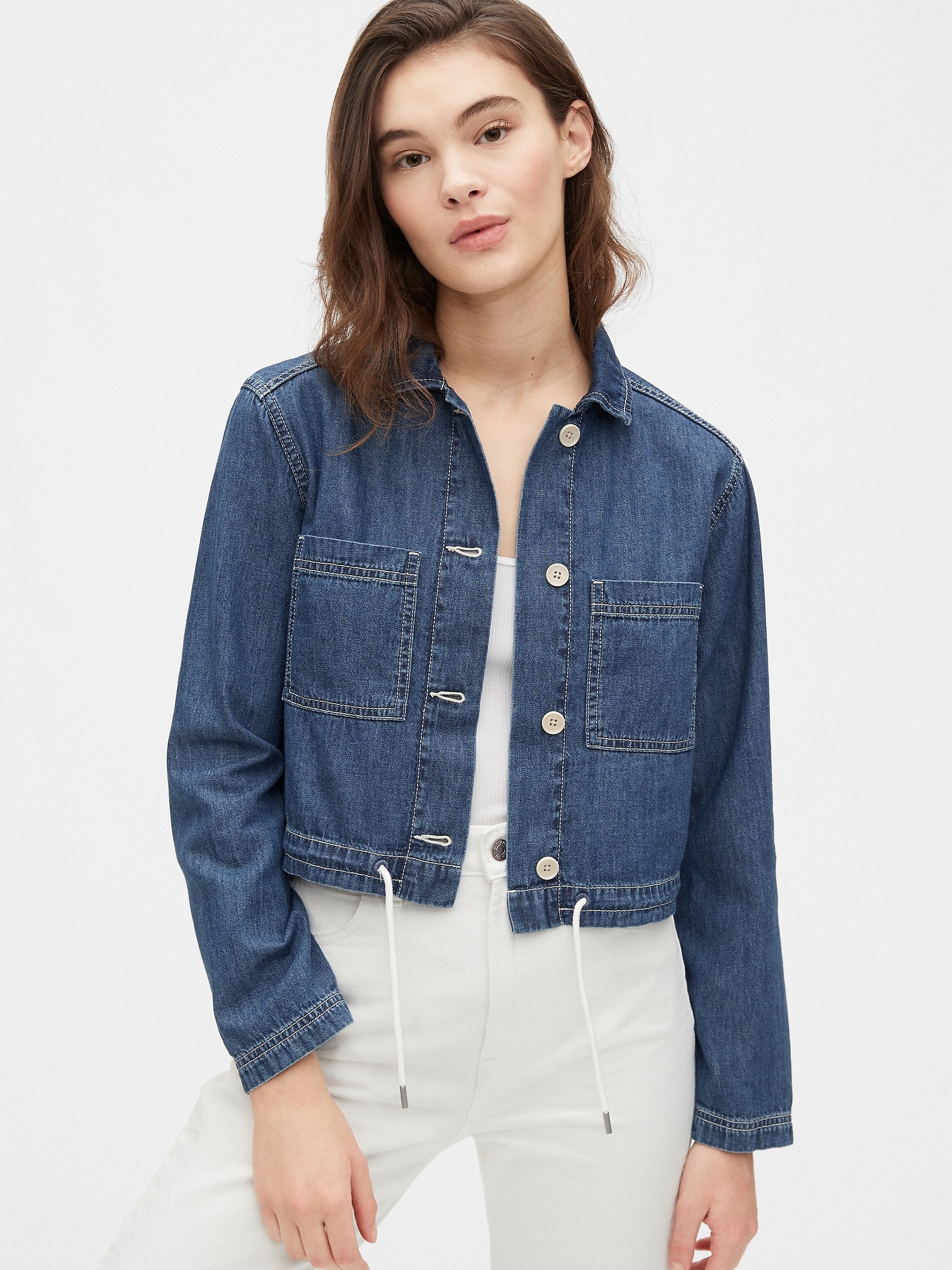 Gap cropped jean jacket Clearance