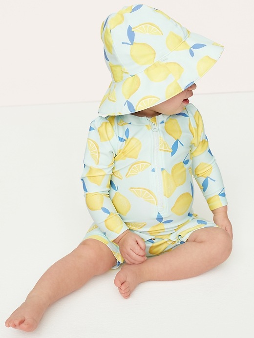 View large product image 2 of 2. Baby Rash Guard Shorty One-Piece