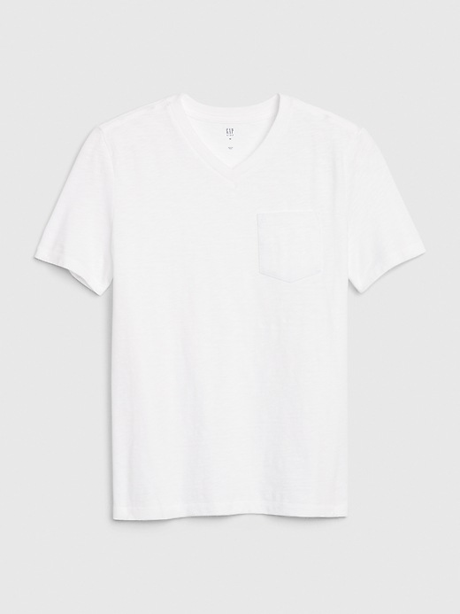 View large product image 1 of 1. Kids Short Sleeve Pocket T-Shirt