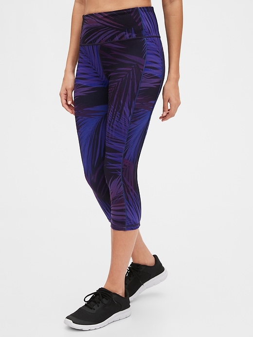 View large product image 1 of 7. GapFit High Rise Capris in Eclipse