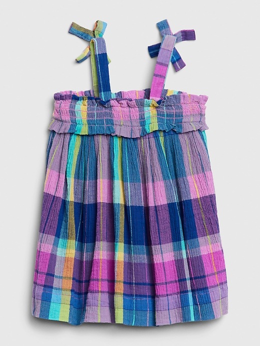 Image number 2 showing, Baby Plaid Tied Dress