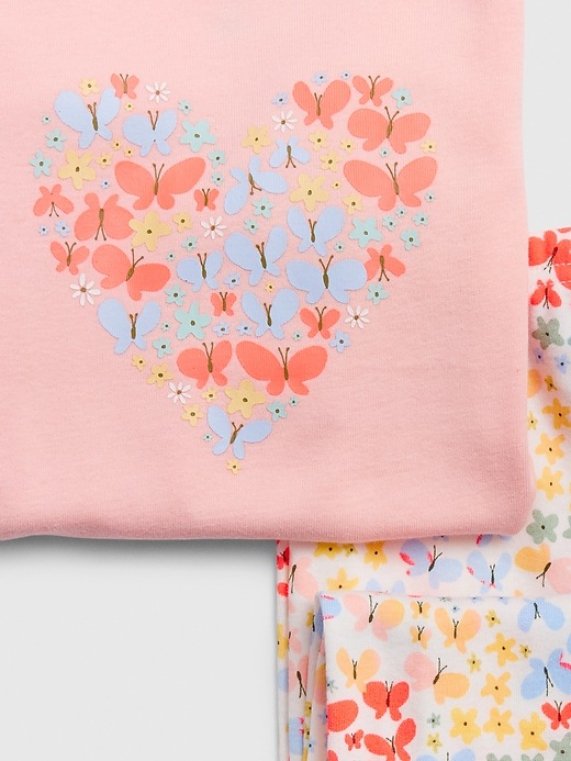 L'image numéro 2 présente Pyjama babyGap à motif de papillon et de cœurs