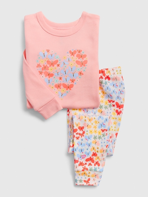 L'image numéro 1 présente Pyjama babyGap à motif de papillon et de cœurs