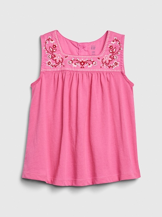 View large product image 1 of 1. Toddler Embroidered Tank Top