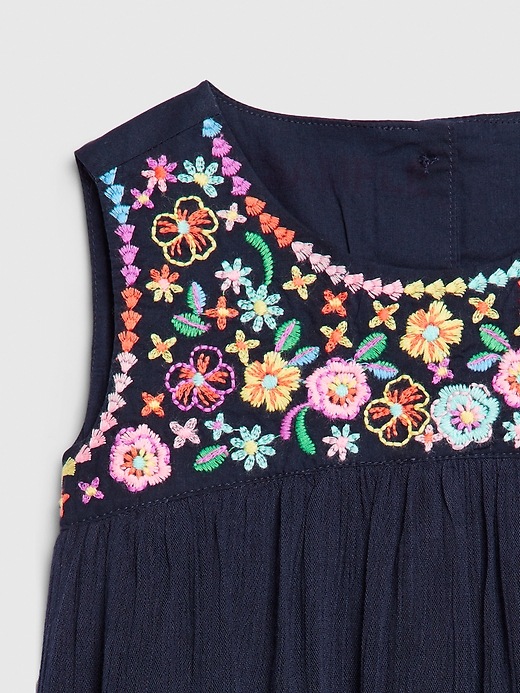 Image number 3 showing, Toddler Floral Embroidered Dress
