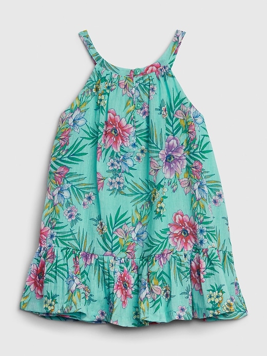 Image number 2 showing, Baby Floral Halter Dress