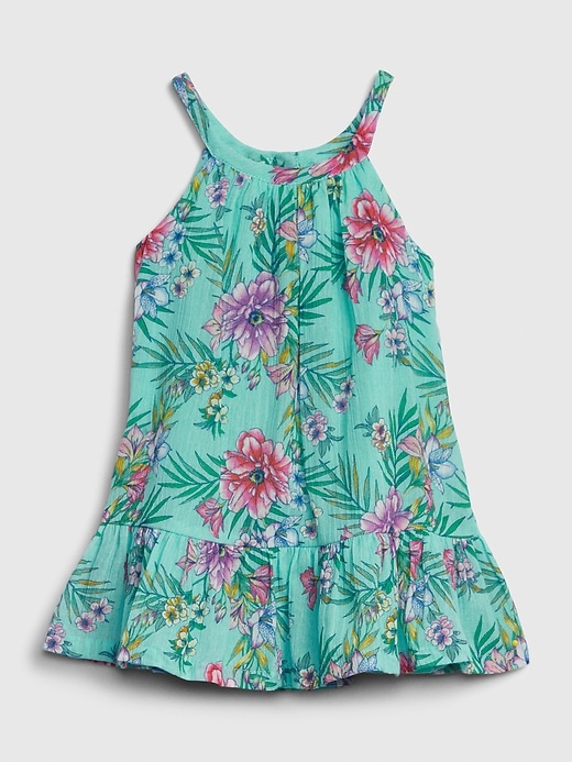 Image number 1 showing, Baby Floral Halter Dress
