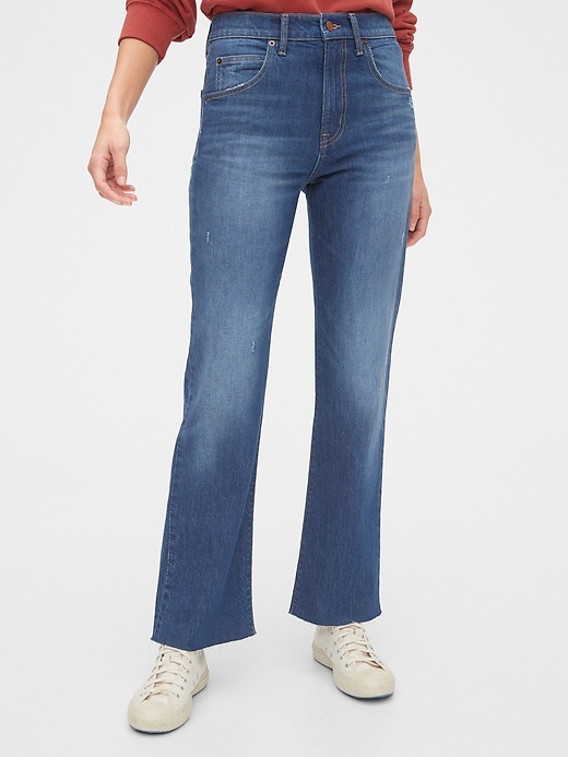Image number 3 showing, High Rise Ankle Flare Jeans
