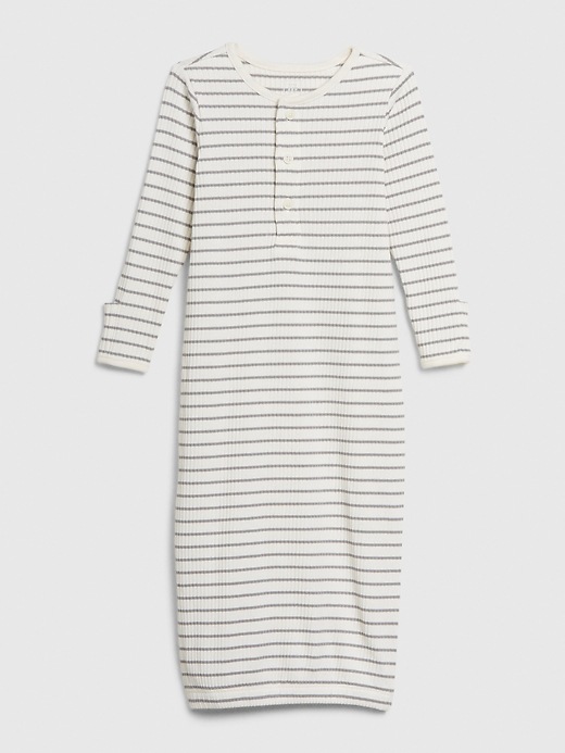 View large product image 1 of 1. babyGap Organic Stripe PJ Gown