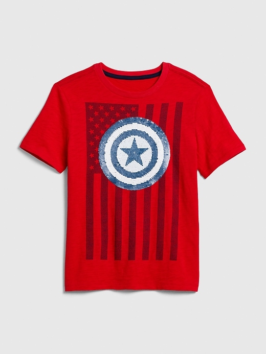 Image number 3 showing, GapKids &#124 Marvel Flippy Sequin Graphic T-Shirt