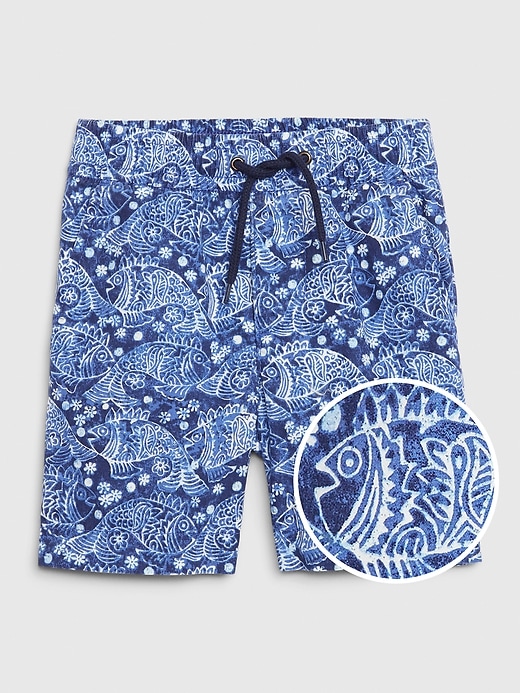 View large product image 1 of 1. Toddler Print Poplin Pull-On Shorts