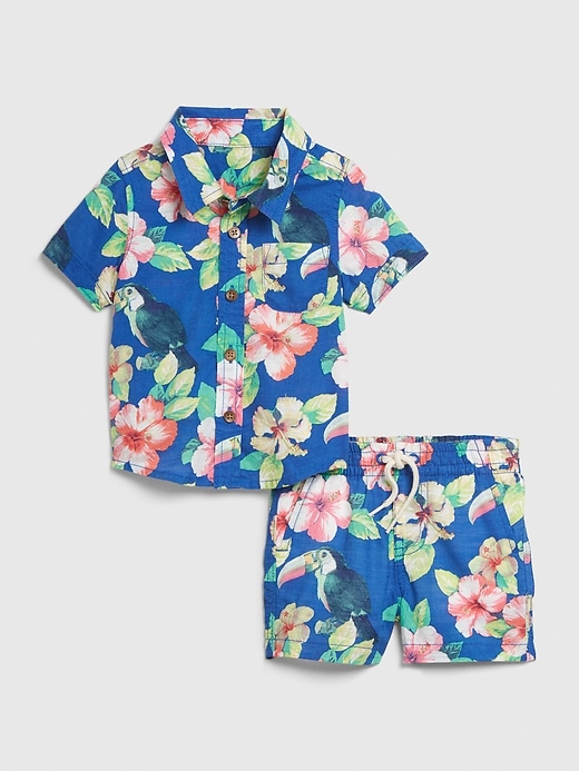View large product image 1 of 1. Baby Tropical Outfit Set