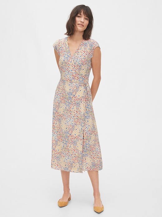 Image number 5 showing, Wrap-Front Midi Dress