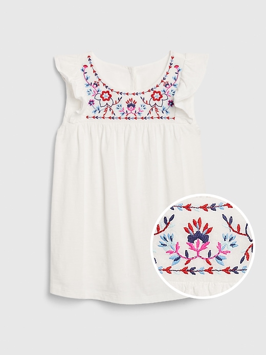 View large product image 1 of 1. Kid Embroidered Tank Top