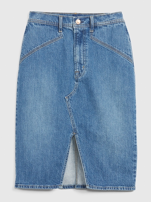 Image number 1 showing, Denim Pencil Skirt with Washwell&#153