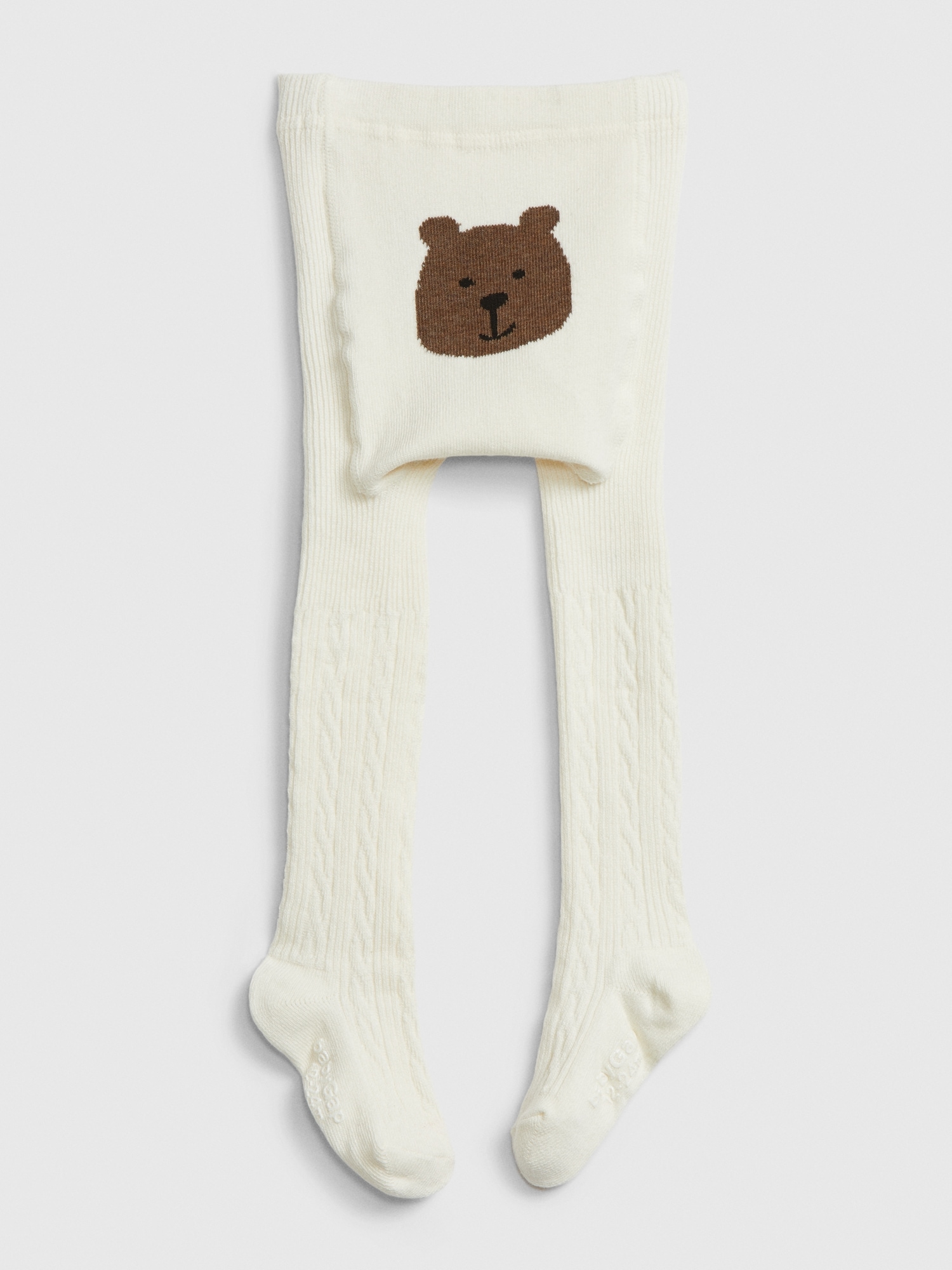 Toddler Bear Cable Knit Tights