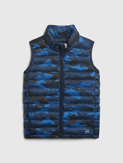 Image number 1 showing, Kids Upcycled Lightweight Puffer Vest