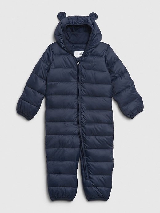 Image number 1 showing, Baby Upcycled Lightweight Snowsuit