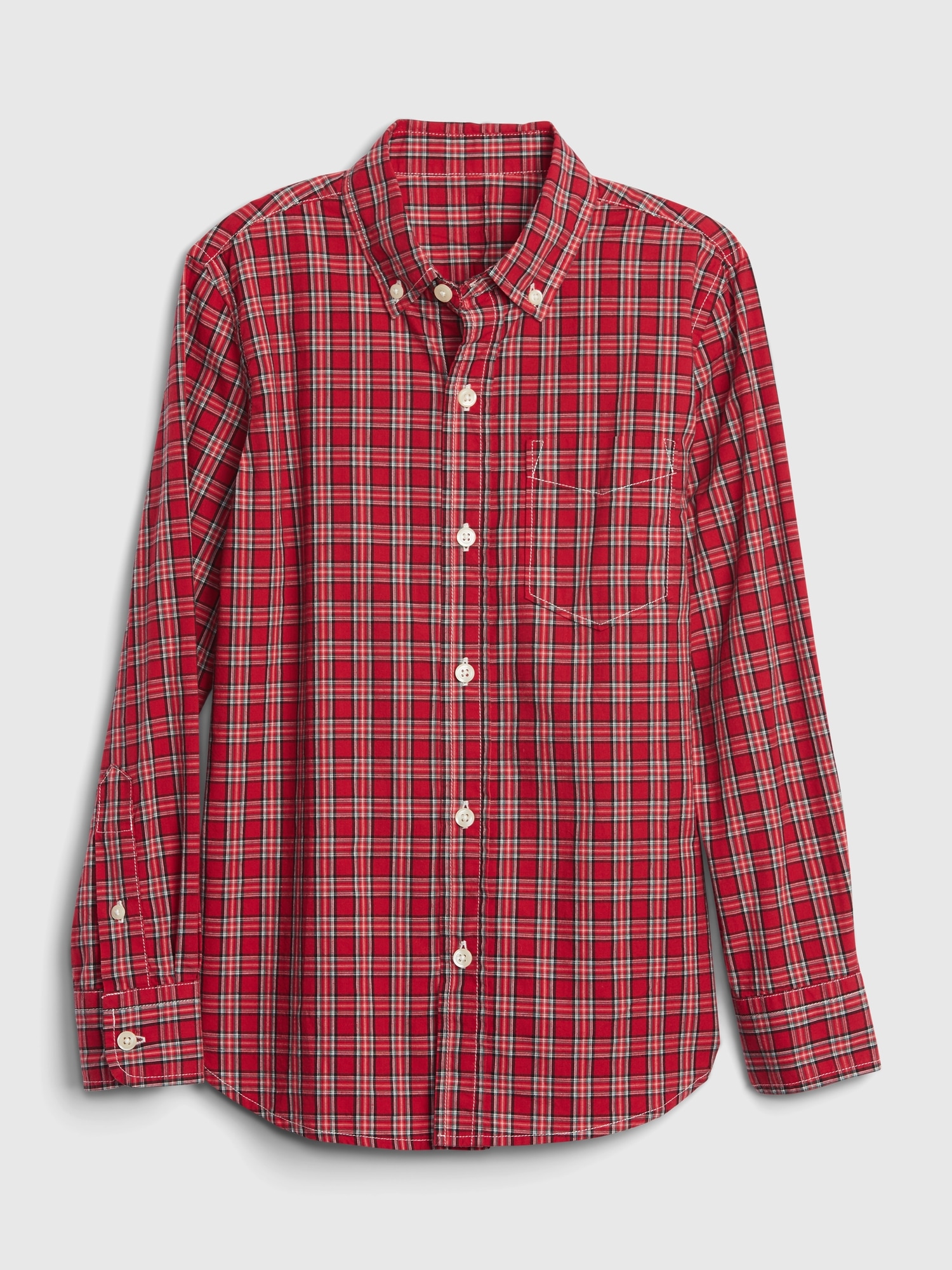 Red checkered button up shirt Clearance
