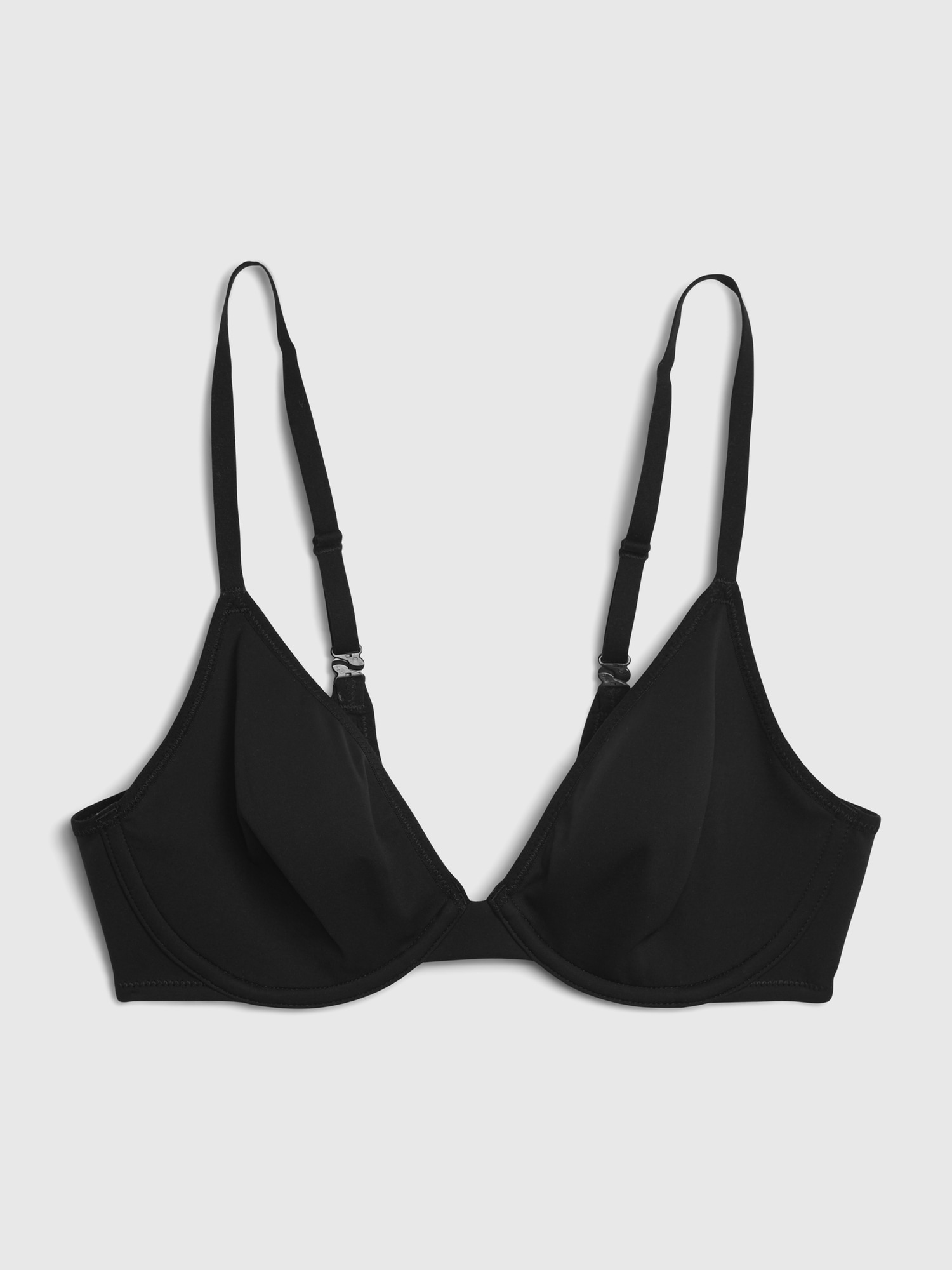 Bare Natural Double-Knit Plunge Bra | Gap