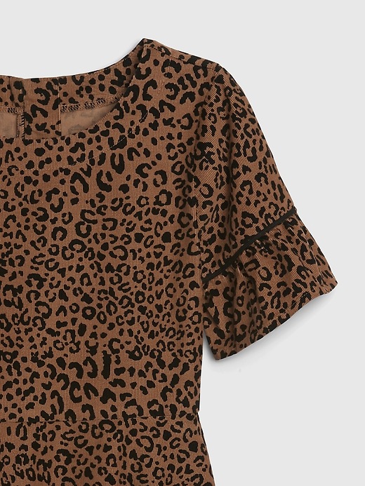 Image number 4 showing, Kids Leopard Print Cord Dress