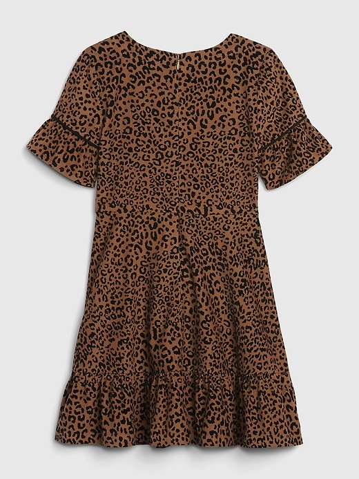 Image number 3 showing, Kids Leopard Print Cord Dress