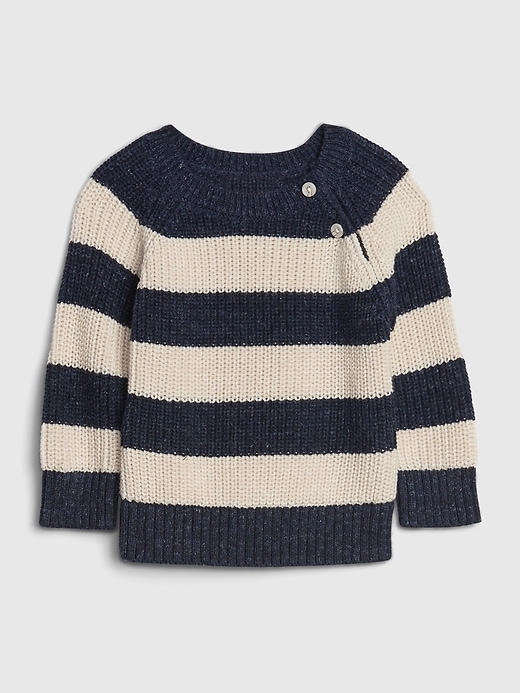 Image number 1 showing, Baby Ribbed Crewneck Sweater