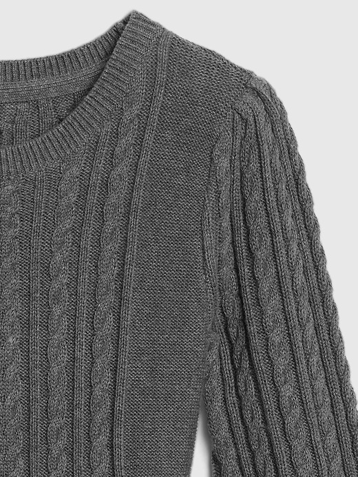 Image number 4 showing, Kids Cable Knit Sweater Dress
