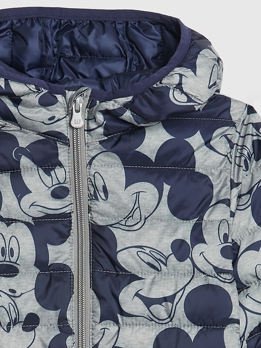 Image number 3 showing, babyGap &#124 Disney Mickey Mouse Upcycled Lightweight Puffer