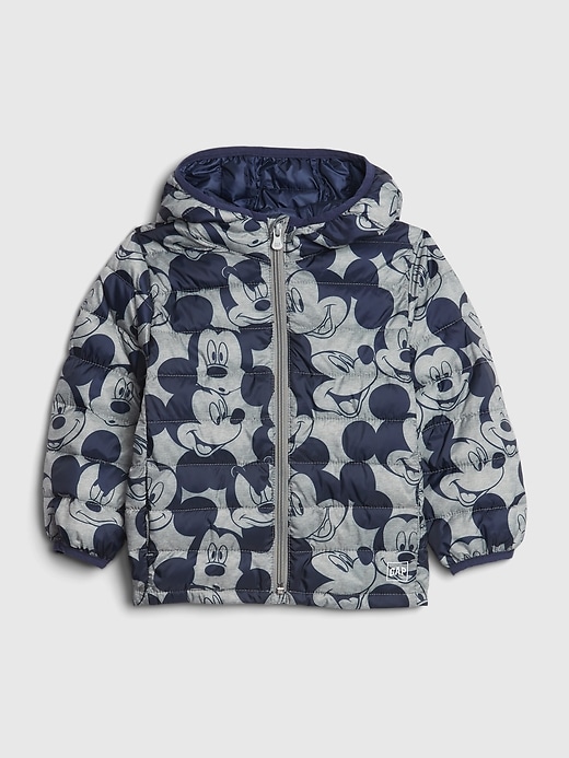 Image number 1 showing, babyGap &#124 Disney Mickey Mouse Upcycled Lightweight Puffer