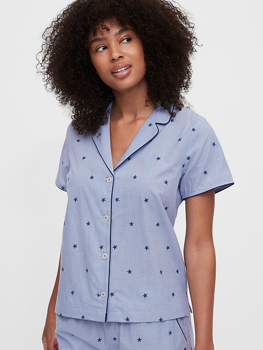 View large product image 1 of 1. Adult PJ Shirt in Poplin