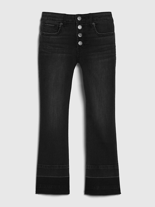 Image number 1 showing, Kids High-Rise Flare Cropped Jeans