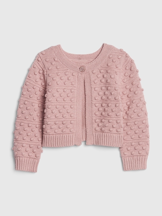 Image number 1 showing, Baby Bobble-Knit Cardi Sweater