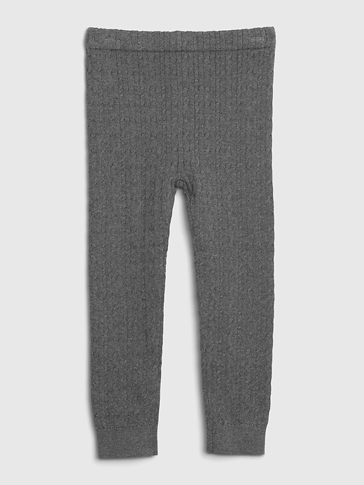 L'image numéro 4 présente Legging en tricot torsadé pour tout-petit